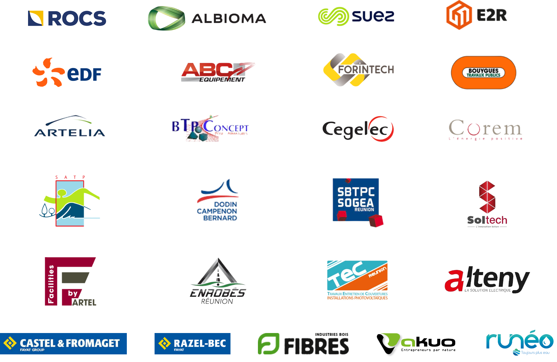 rocs albioma suez E2R EDF ABCéquipement Forintech Bouygues travaux publics artelia BTP concept Cegelec Corem DODIN CAMPENON BERNARD